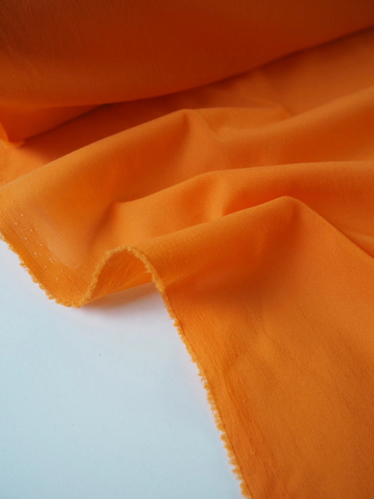 Tangerine Stretch Silk/Acetate Chiffon Lining