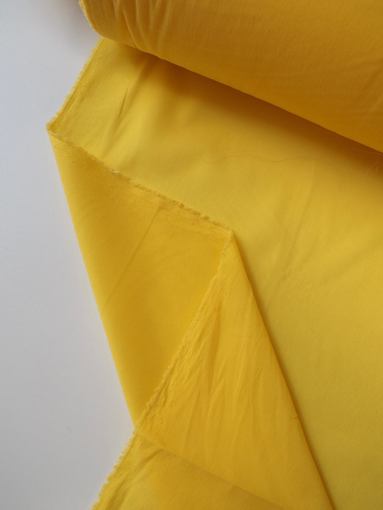 Lemon Silk Stretch Crepe de Chine