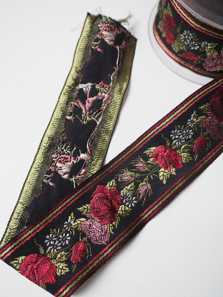 Rose Jacquard Ribbon