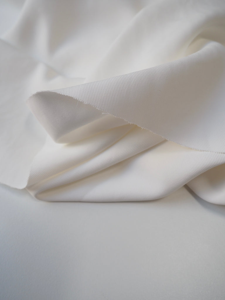 White Acetate Twill