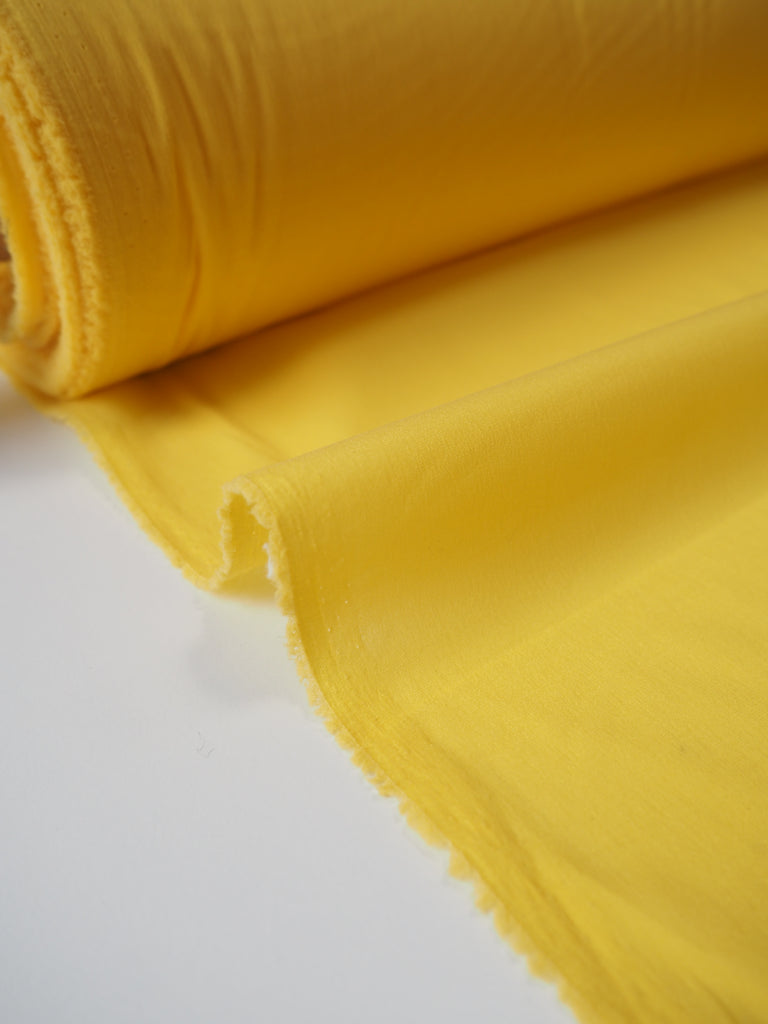 Lemon Silk Stretch Crepe de Chine