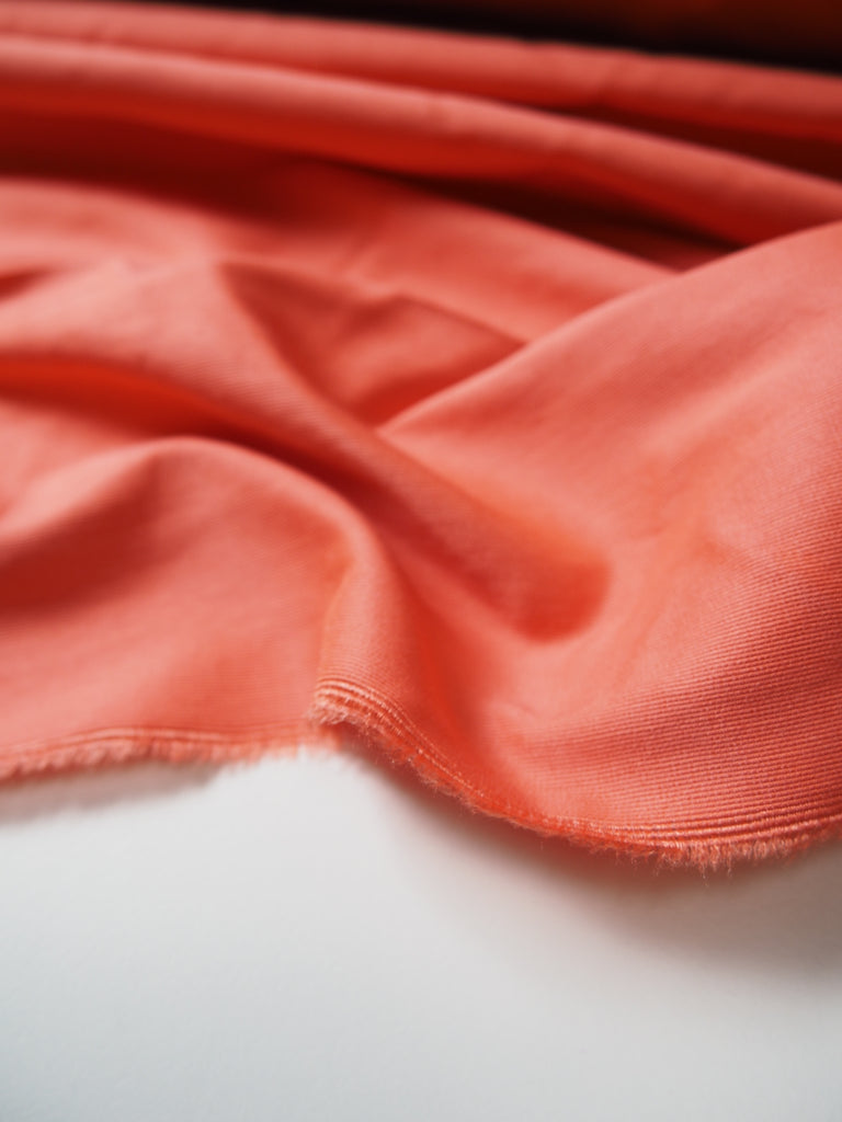 Coral Silk/Cotton Faille