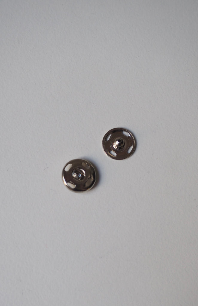 Silver Sew-on Press Stud 11mm - 5 Pairs