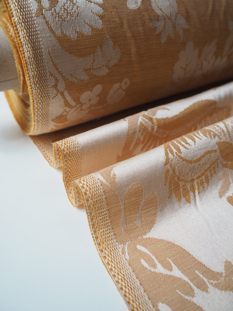 Peach Silk Chatsworth Damask