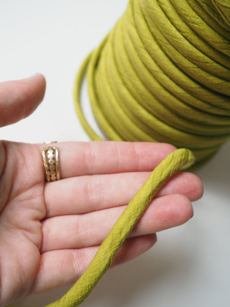 Pistachio Viscose Covered Cording 7mm