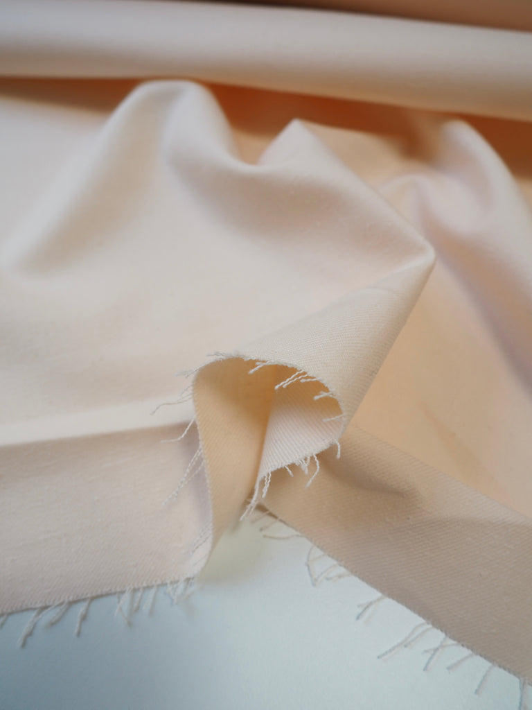 Peach Knotted Cotton Twill