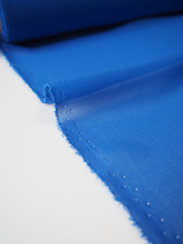 Cobalt Silk Chiffon