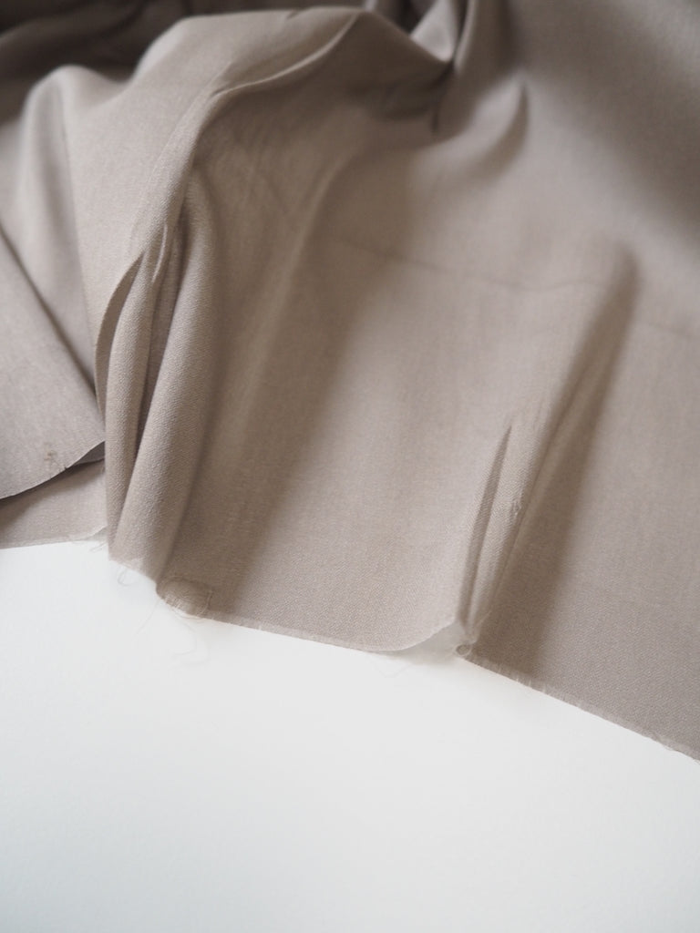 Stone Stretch Cotton Voile