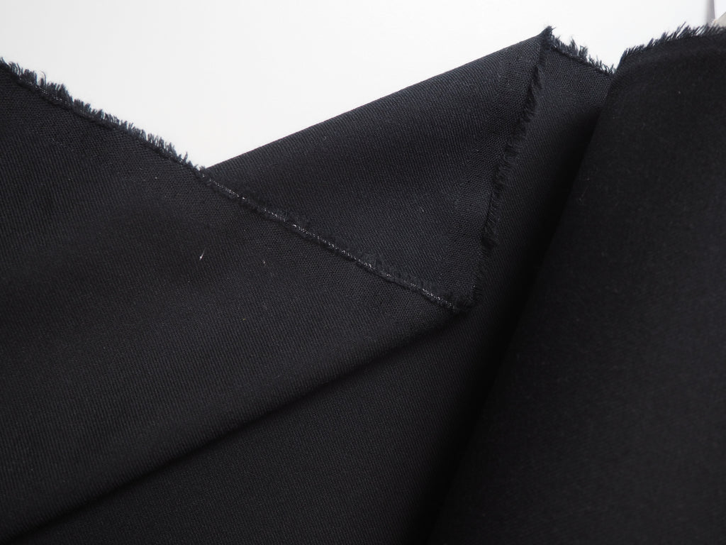 Black Wool Twill