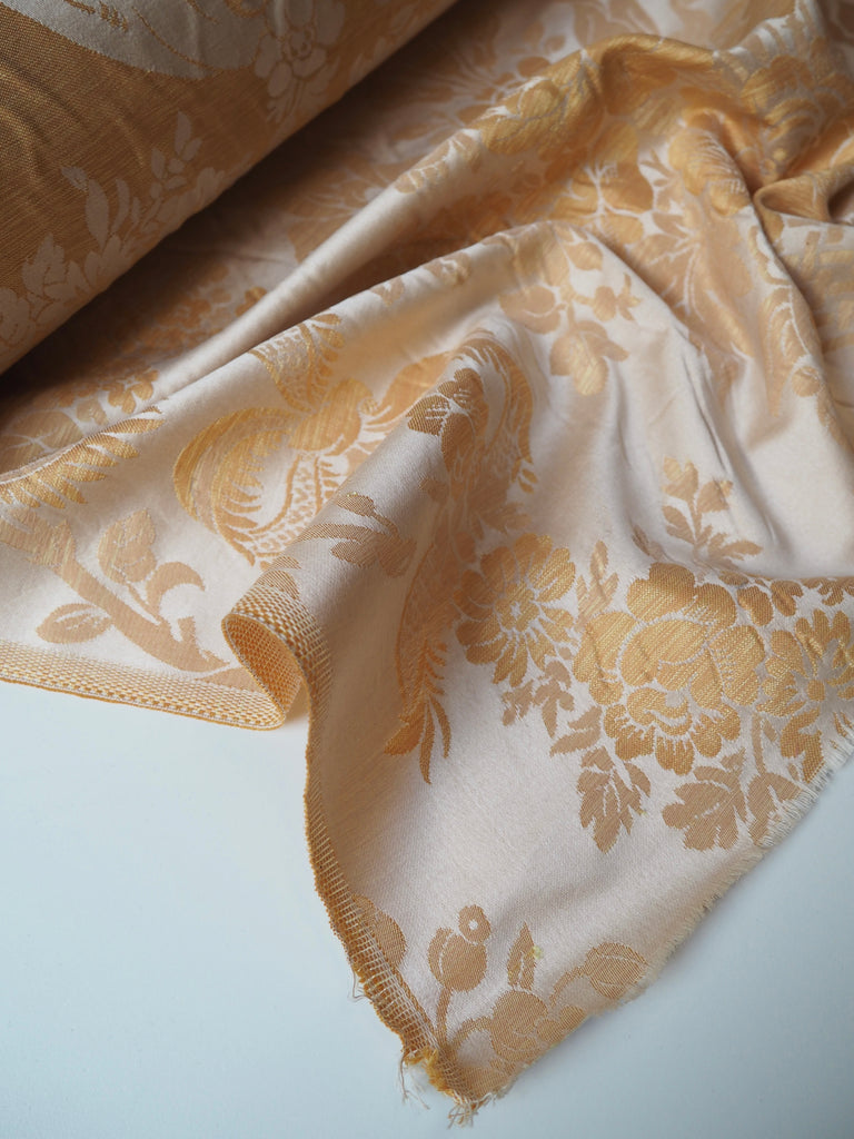 Peach Silk Chatsworth Damask