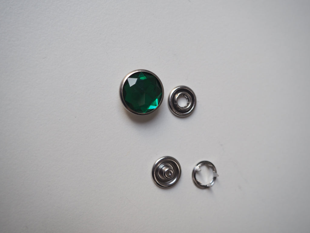 Multicolour Crystal Press Studs 15mm