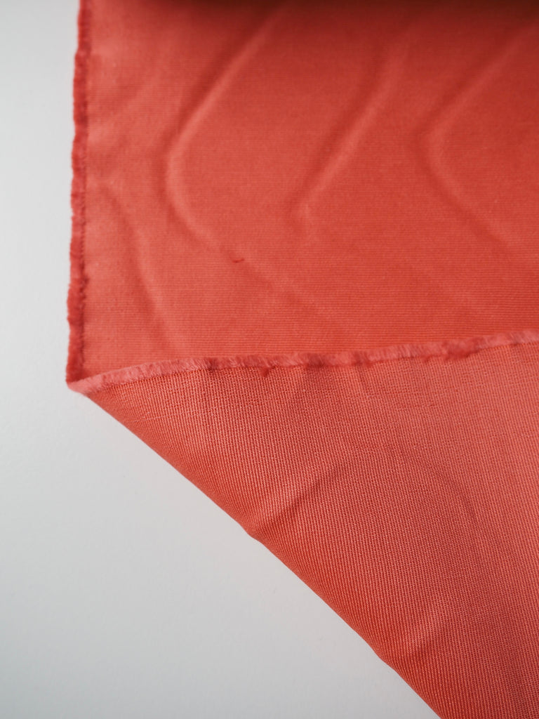 Coral Silk/Cotton Faille