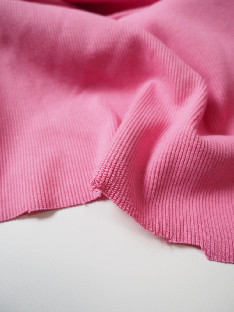 Guava Cotton 2x2 Rib Jersey