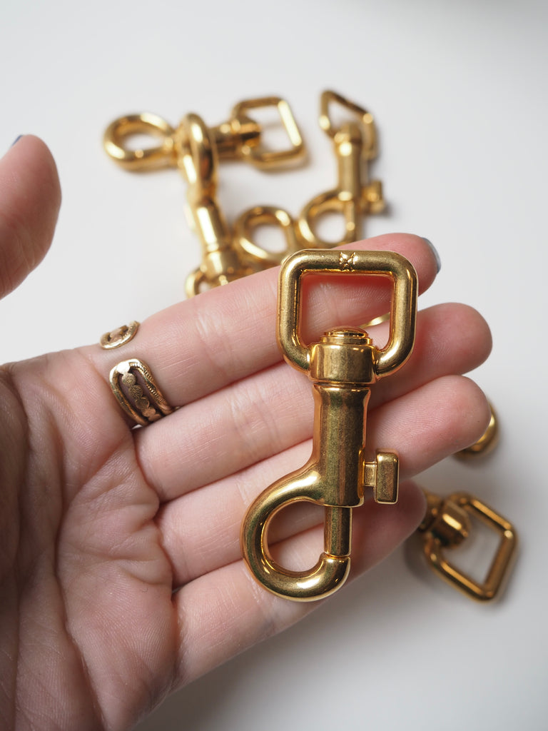 Gold Swivel Spring Hook