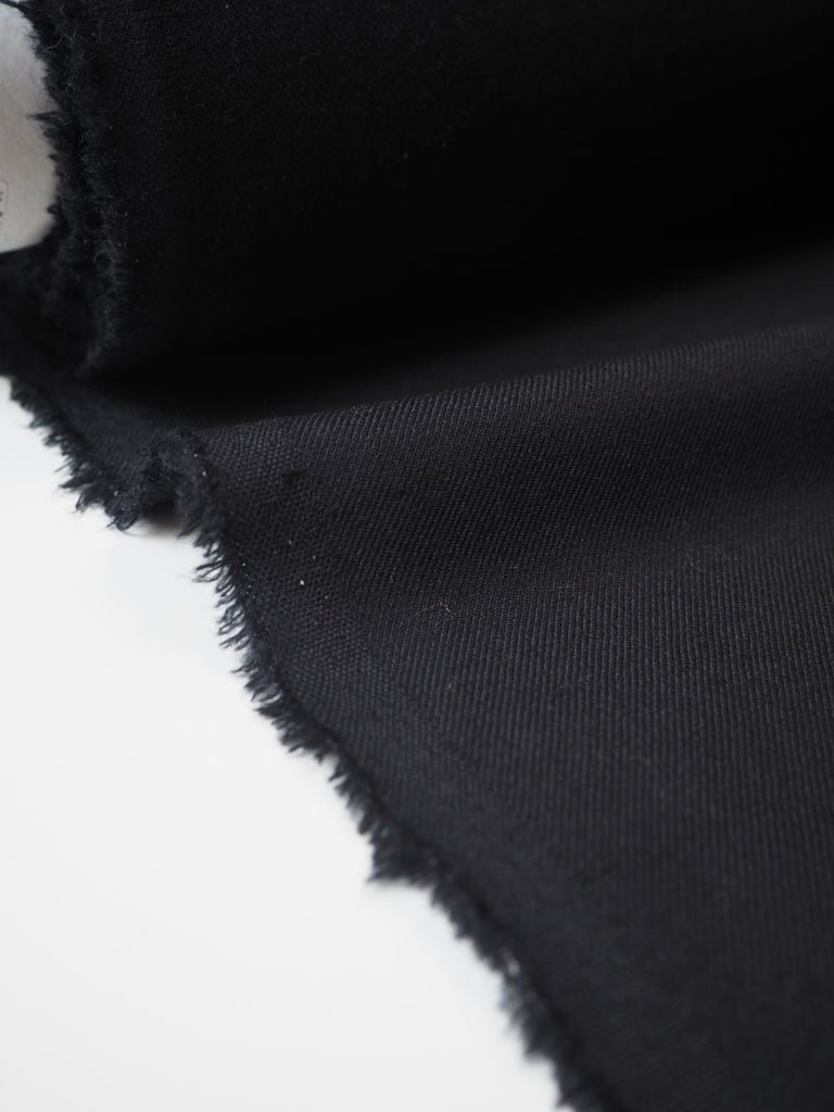 Black Wool Twill