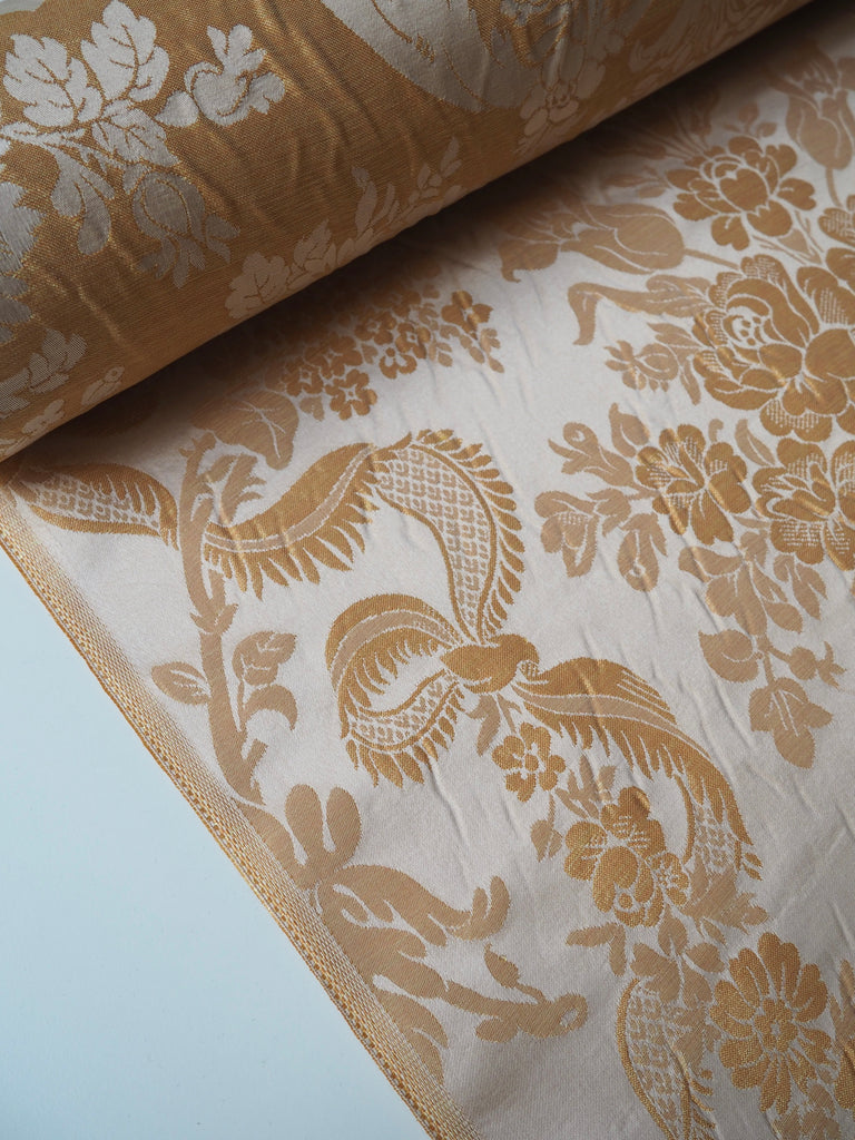 Peach Silk Chatsworth Damask