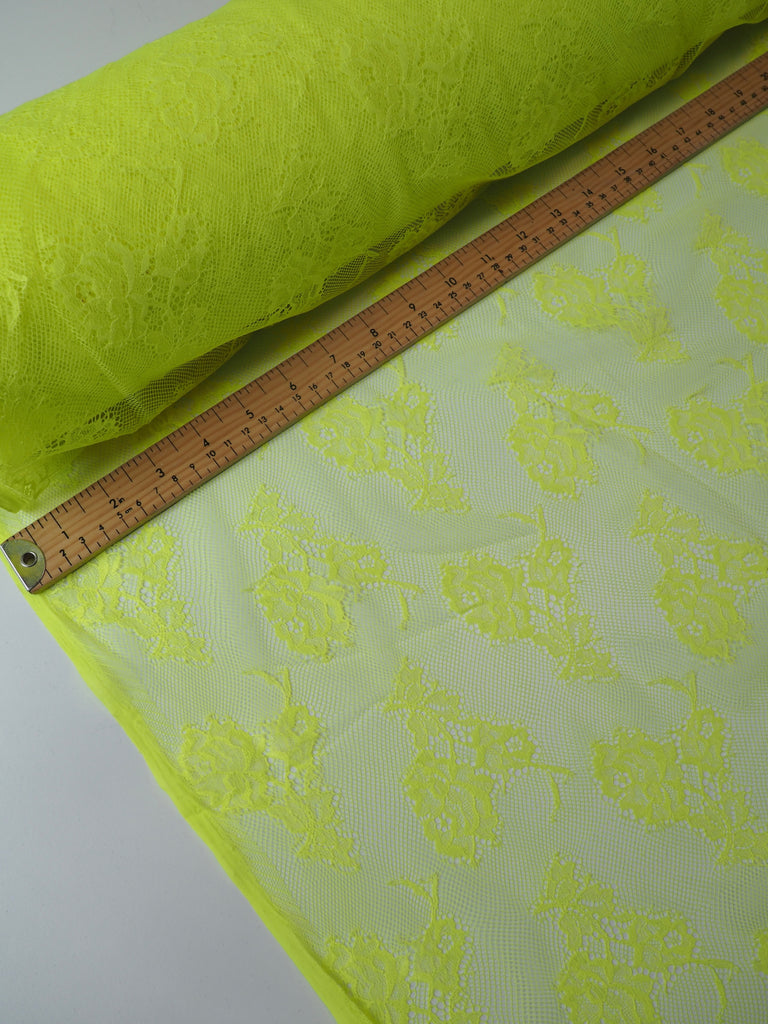 Neon Yellow Chantilly Lace