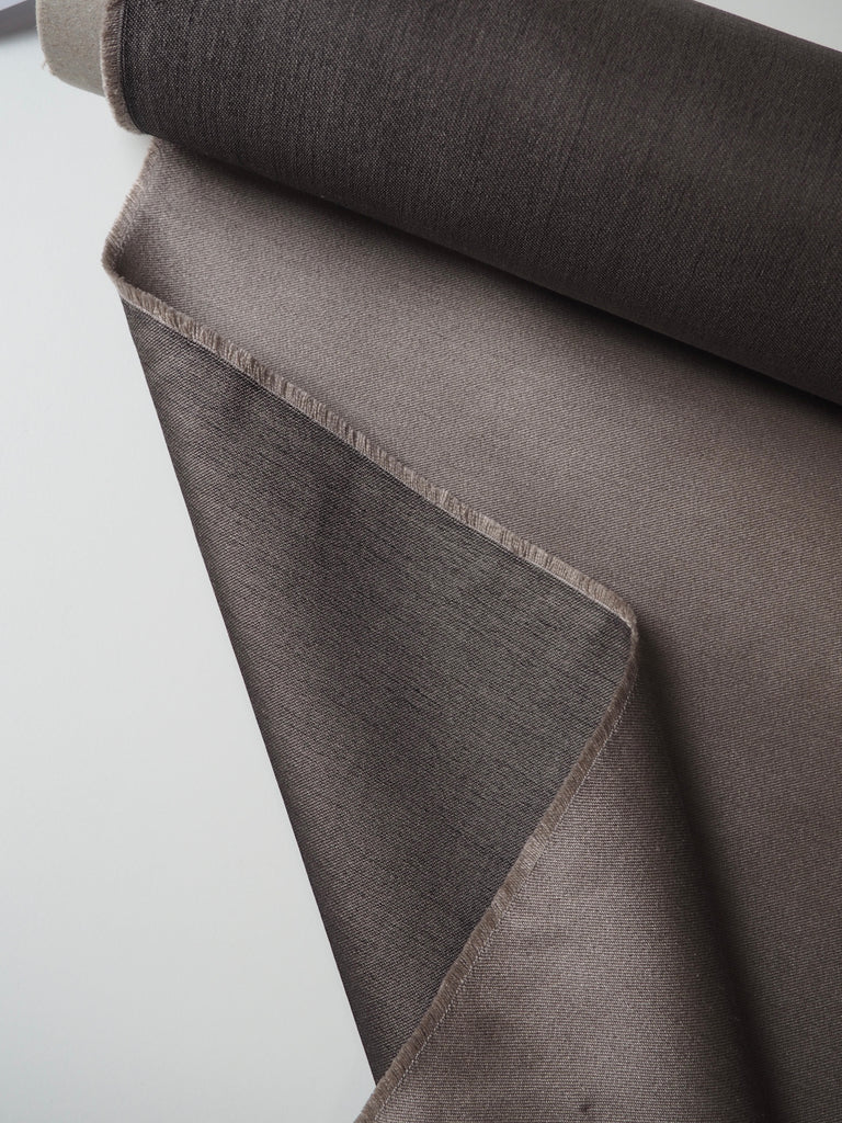 Stone Silk/Wool Gazar