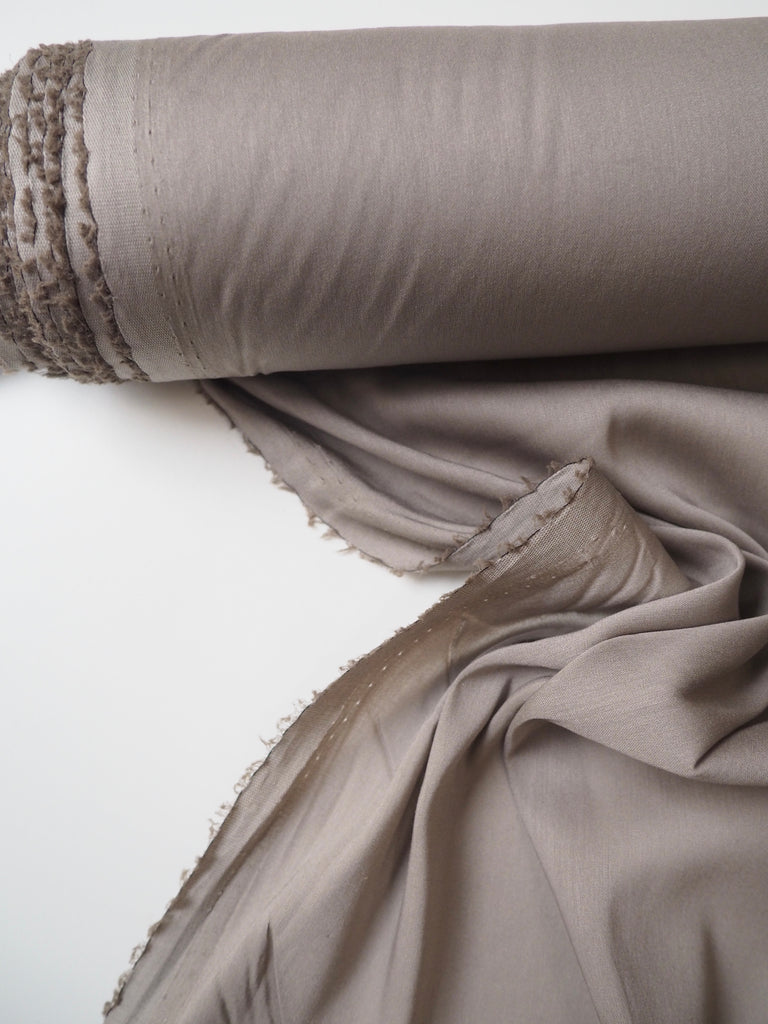 Stone Stretch Cotton Voile