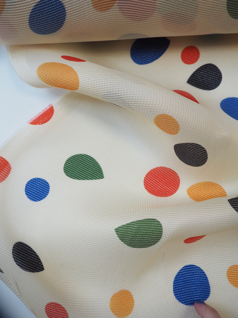 Playground Dot Silk Linear Organza