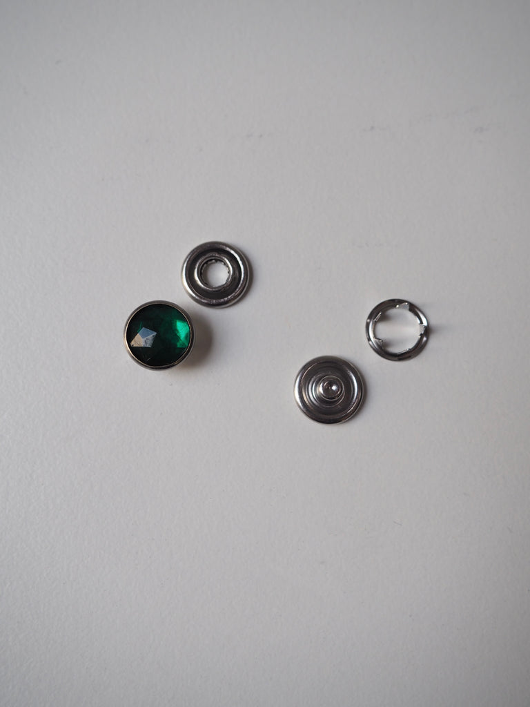 Multicolour Crystal Press Studs 11mm