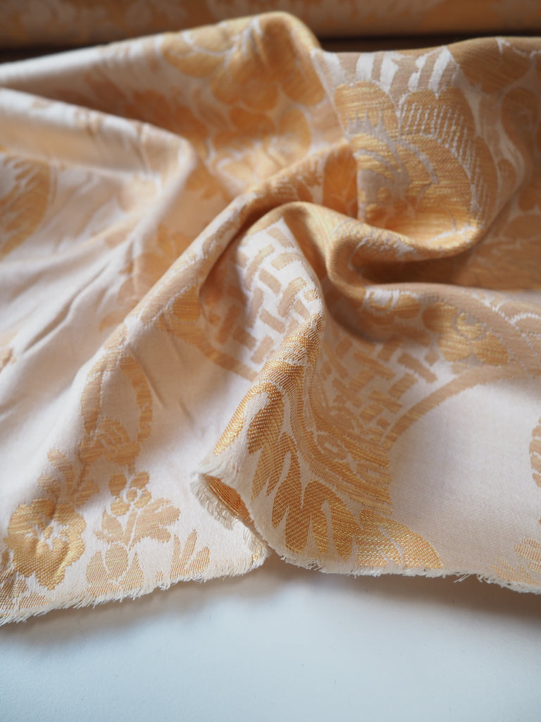 Peach Silk Chatsworth Damask