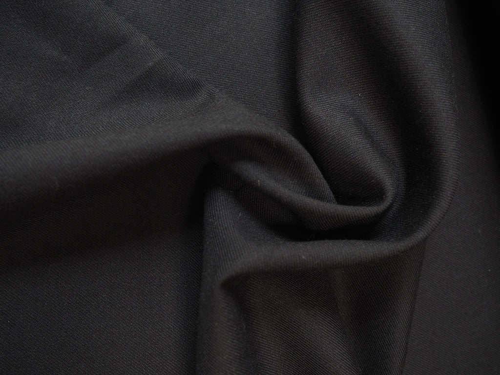 Black Wool Twill