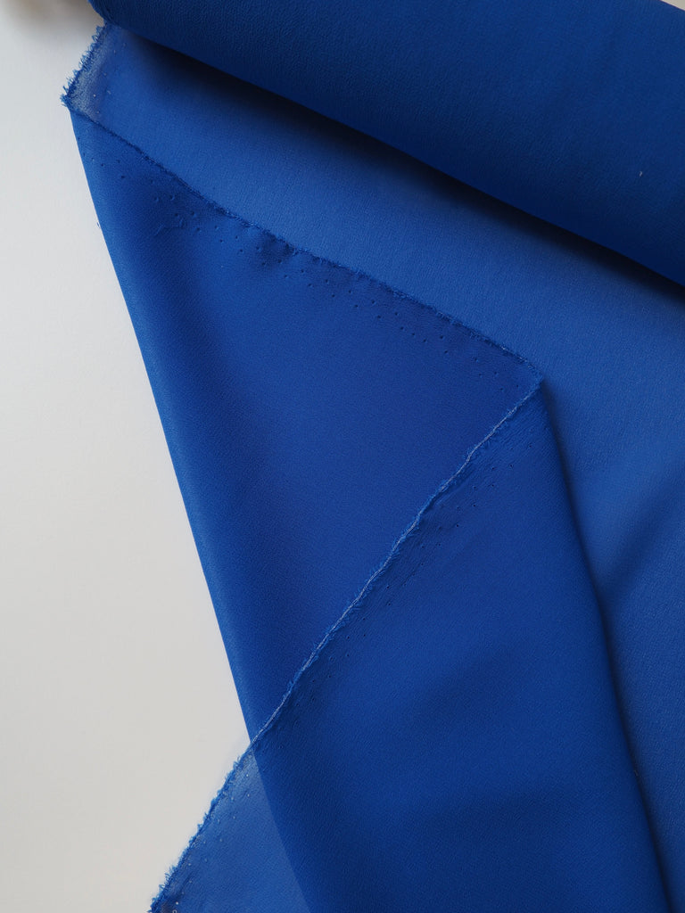 Cobalt Silk Chiffon