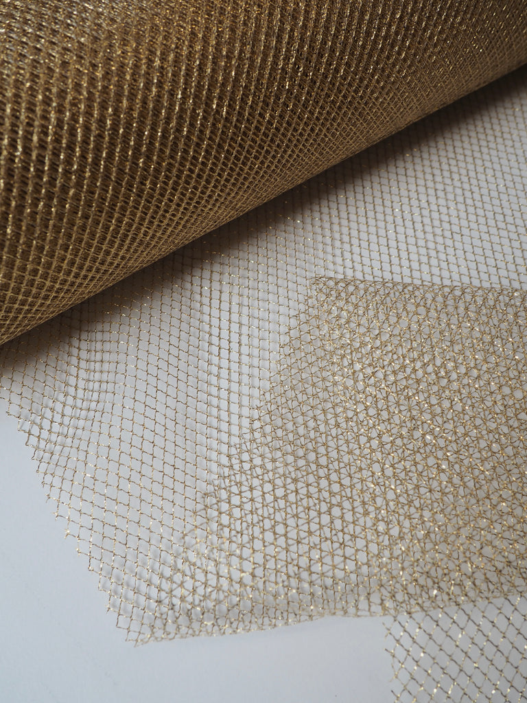 Bright Gold Lurex Large Fishnet