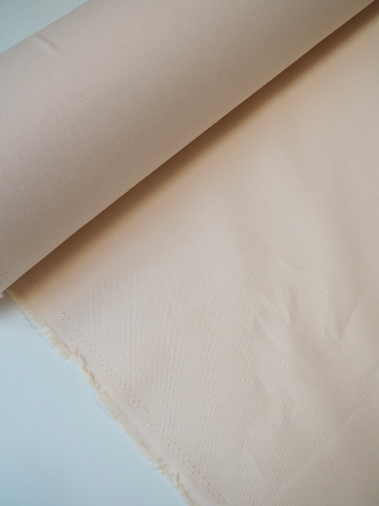 Peach Knotted Cotton Twill