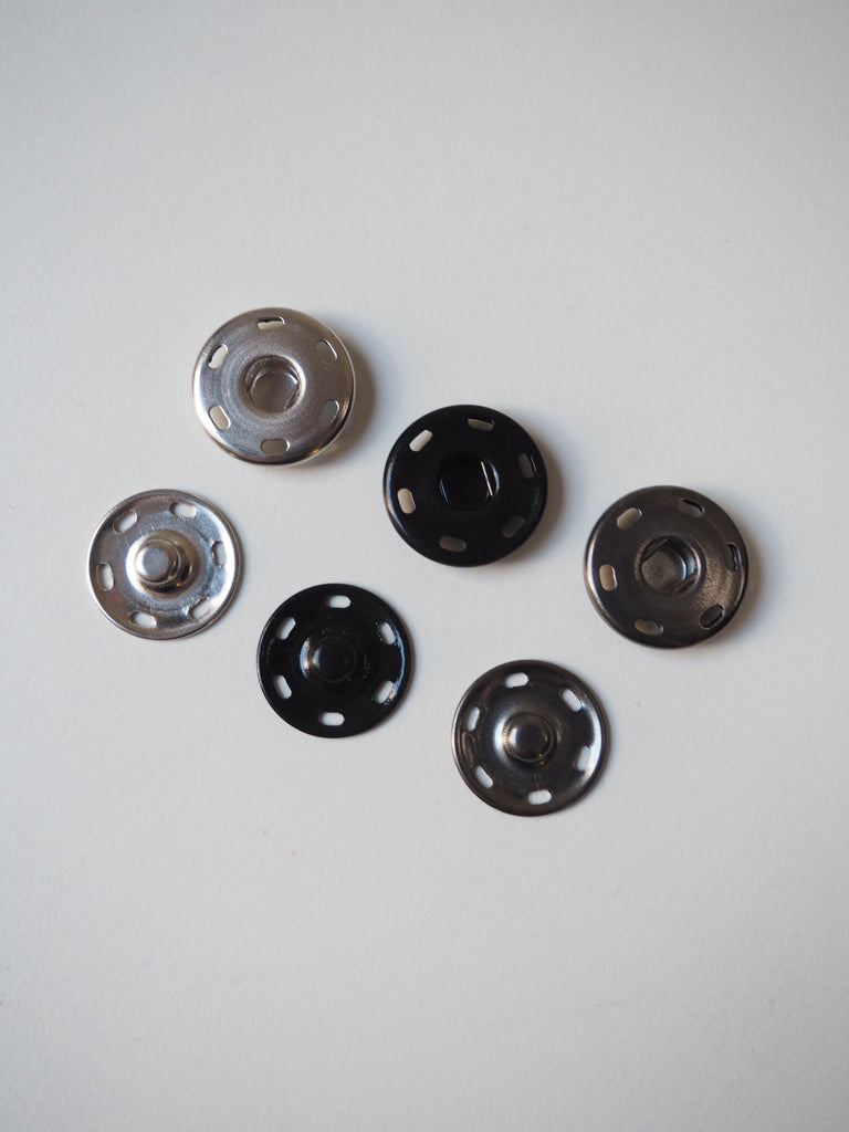 Sew-on Press Studs 18mm- 5 Pairs