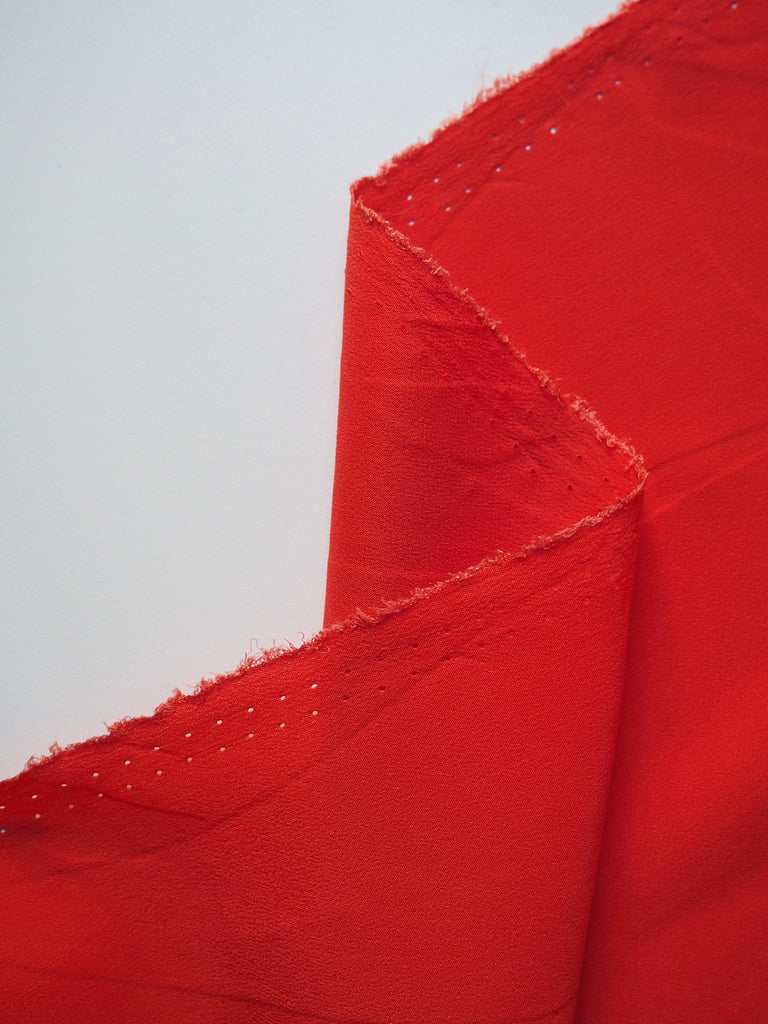 Persimmon Silk + Acetate Crepe De Chine