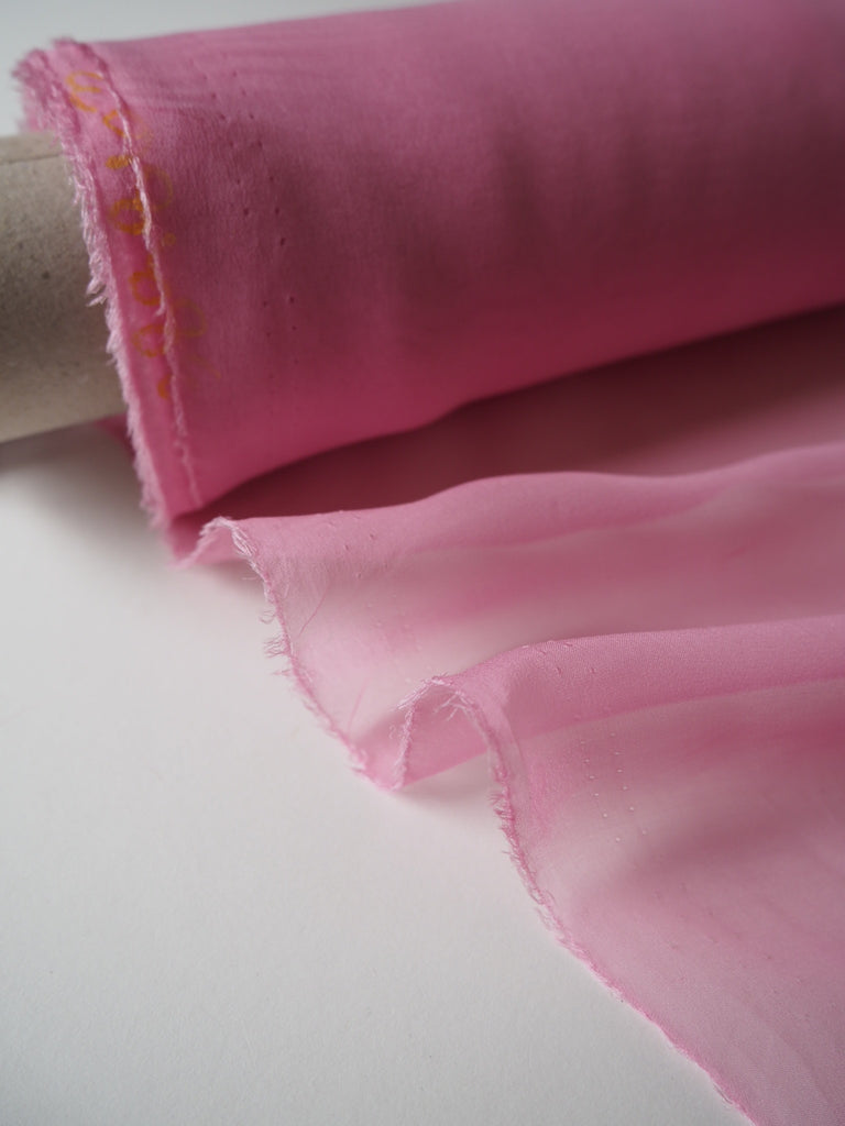 Pink Silk Chiffon