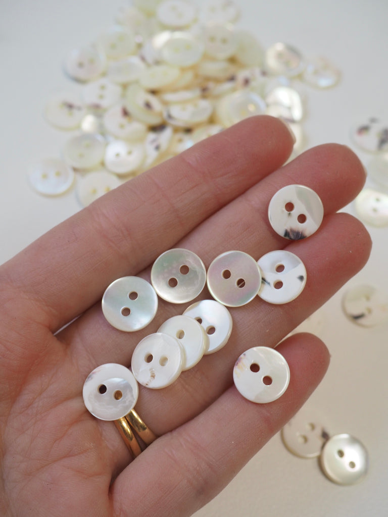 Mother Of Pearl Shell Shirt Button 11mm