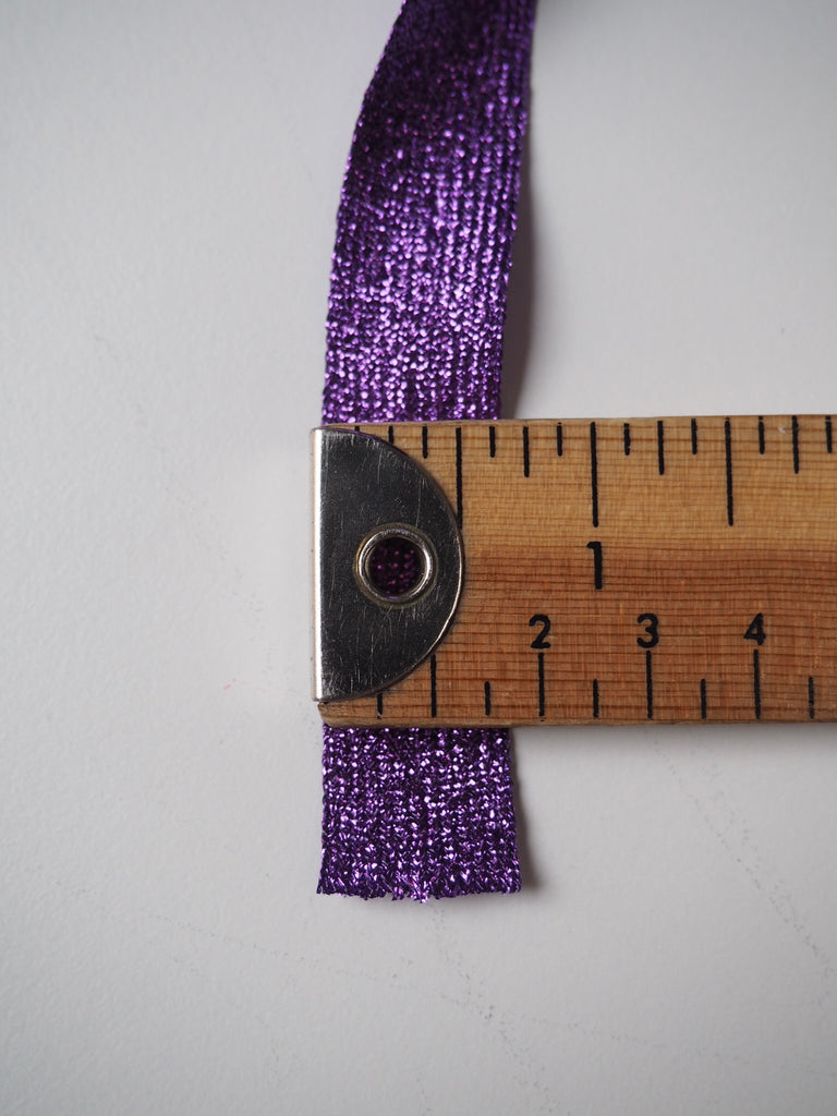 Amethyst Metallic Ribbon 17mm