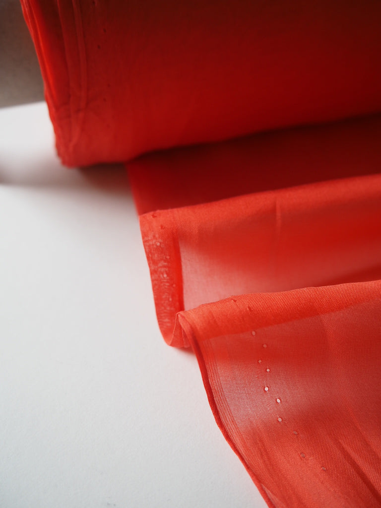 Coral Lightweight Silk Habotai