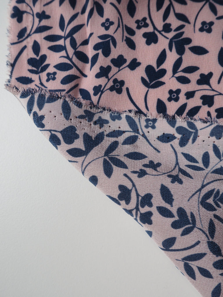 Rose Summer Garden Silk Crepe De Chine