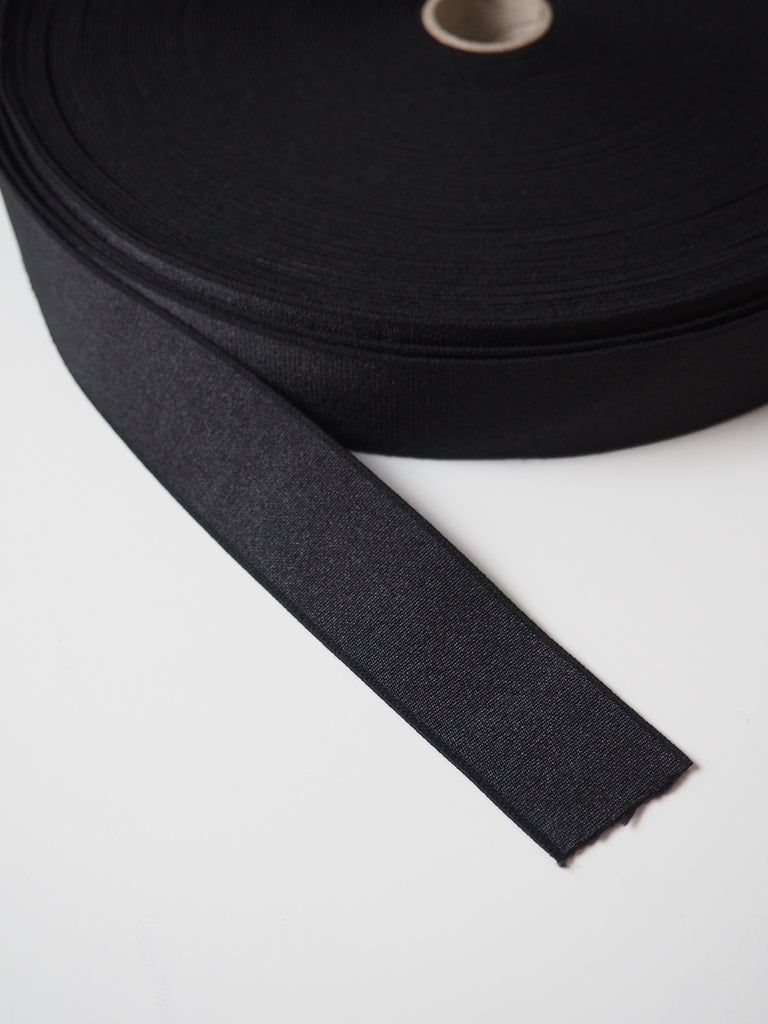 Black Satin Elastic 34mm