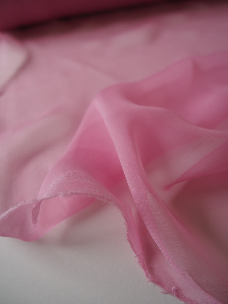 Pink Silk Chiffon