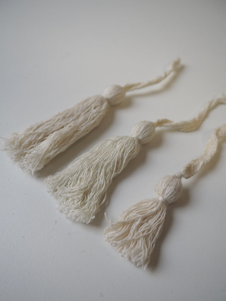 Cream Cotton Tassels