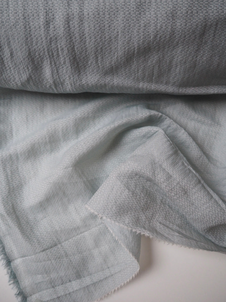 Mint Jacquard Organza