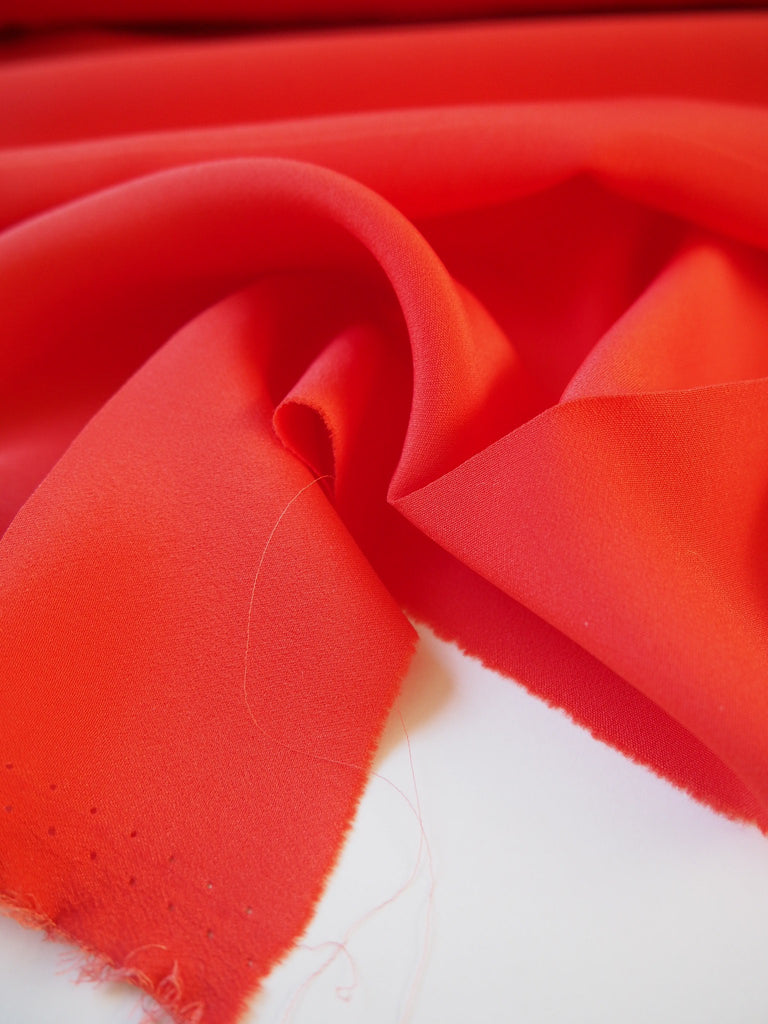 Strawberry Silk + Acetate Crepe de Chine