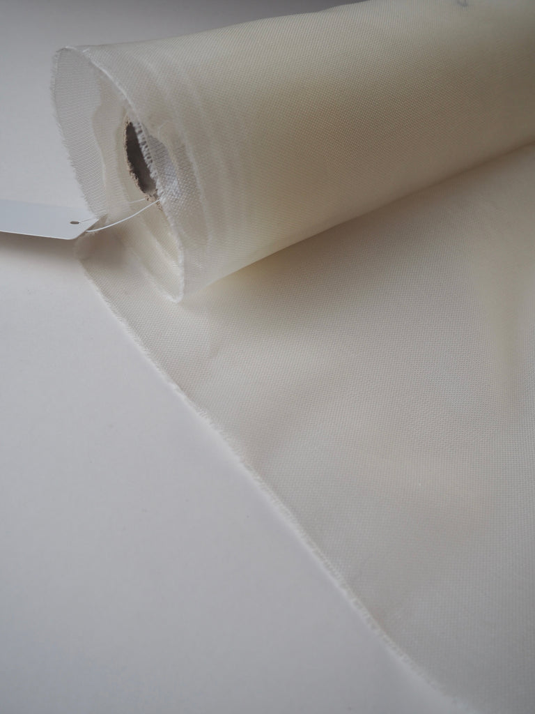 Ivory Silk Linear Organza