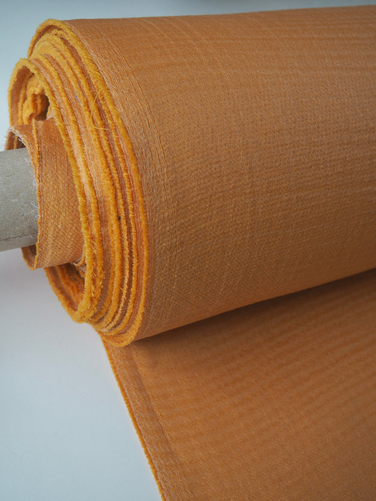 Saffron Wool and Viscose Double Organza