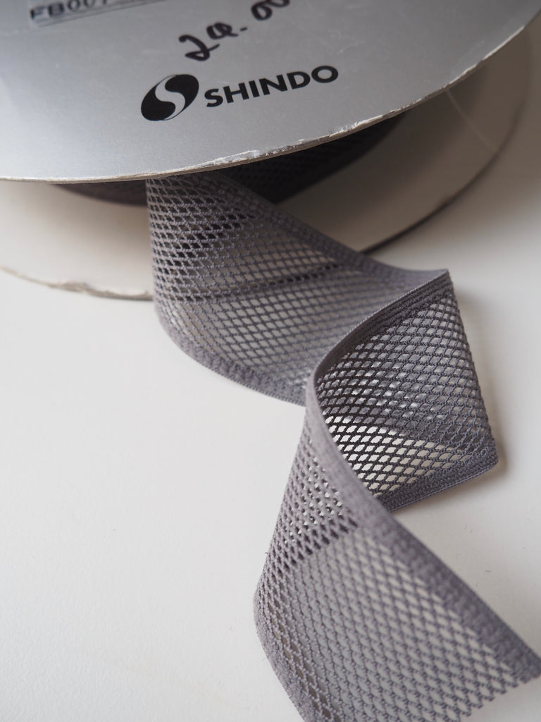 Shindo Grey Mesh Binder Elastic 40mm