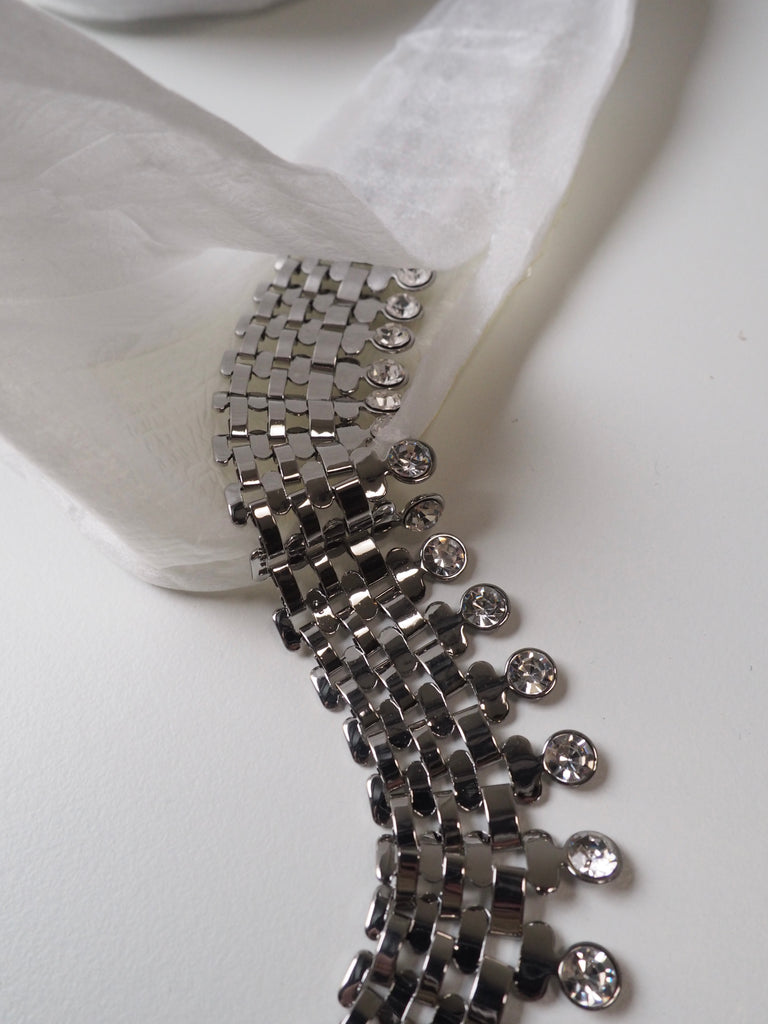 Diamanté Chain Trim - 35mm