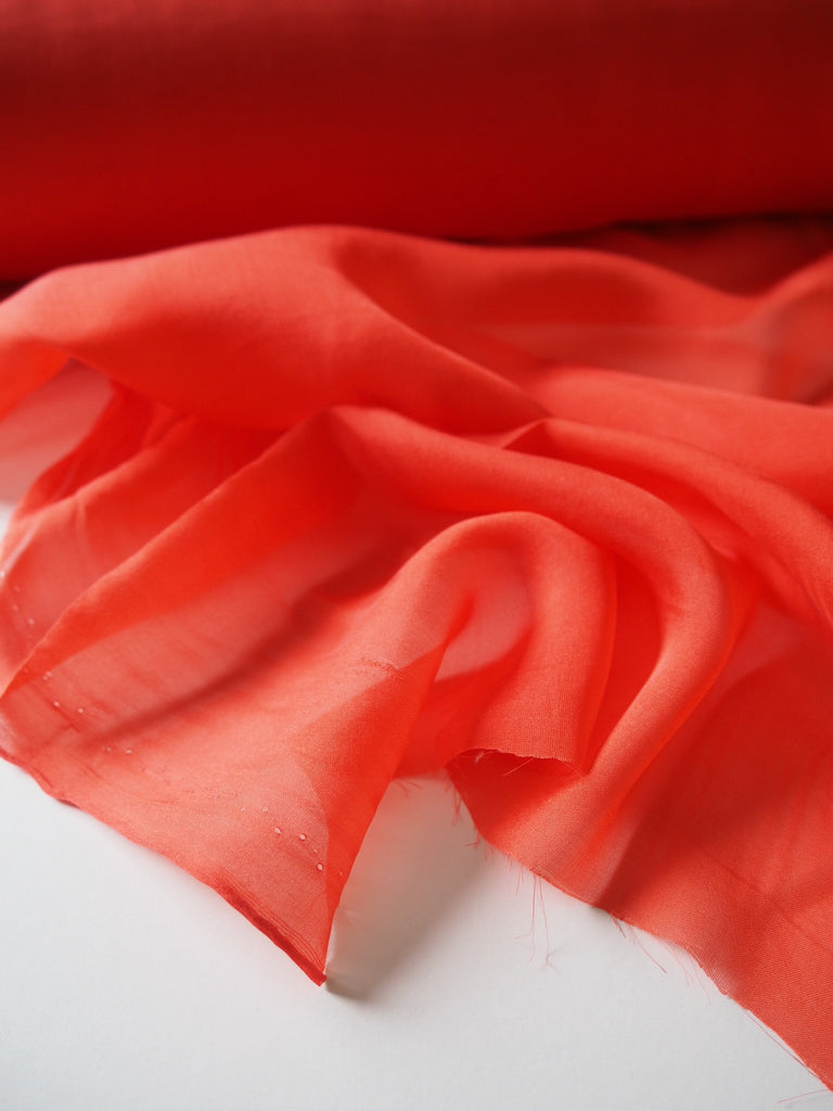 Coral Lightweight Silk Habotai