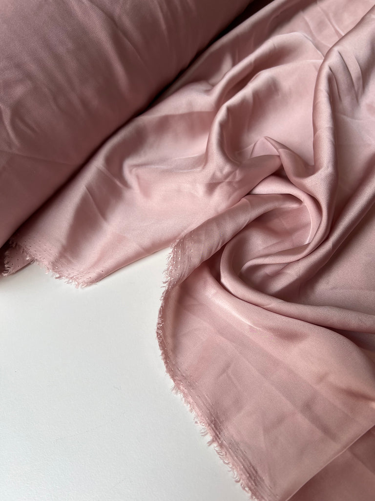 Antique Rose Crepe Backed Satin