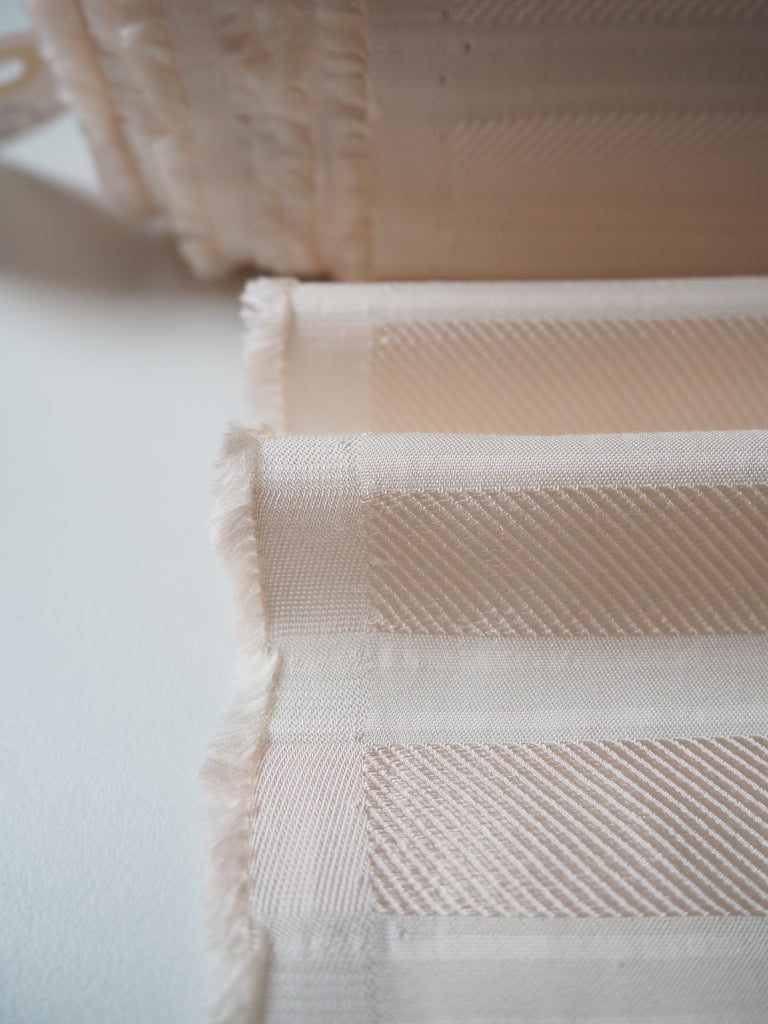 Pale Pink Twill Stripe Viscose