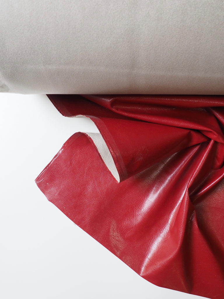 Red Stretch Faux Leather